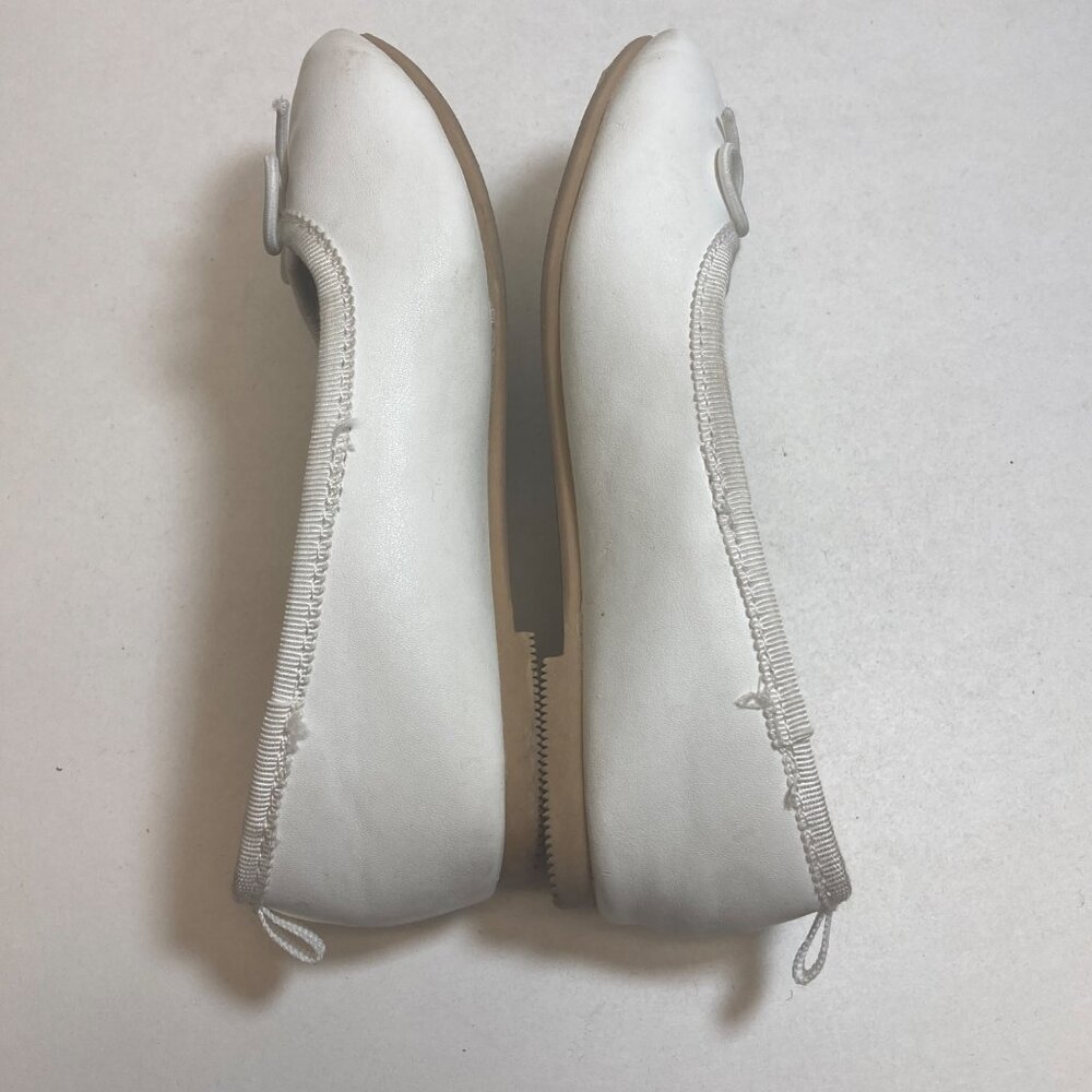 Cat & Jack Toddler Shoes White Mary Janes 9 Slip on Bow Accent - Picture 8 of 10